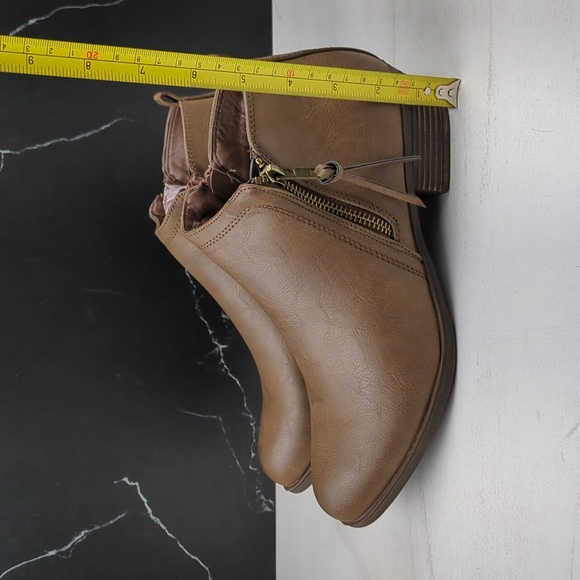 Rampage Tarragon Women's Ankle Booties Brown Smooth sz 8.5 - Picture 7 of 11